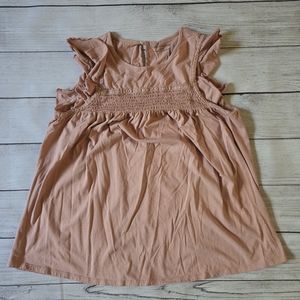 Pink Sleeveless Maternity Blouse - M